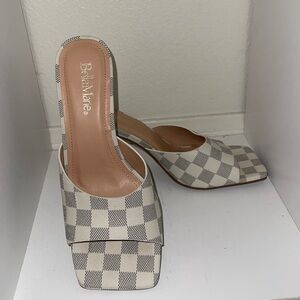 Bella Marie square toe mules